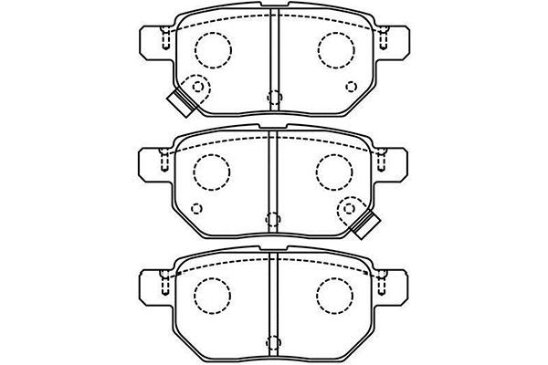 KAVO PARTS Комплект тормозных колодок, дисковый тормоз BP-9148